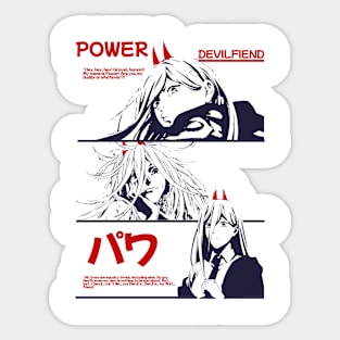 power | Blood Devil Sticker